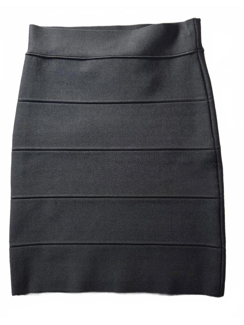 BCBGMAXAZRIA Black Bandage Pencil Skirt XXS